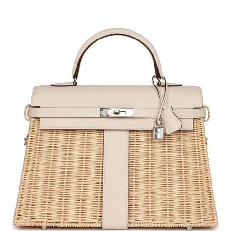 hermes wicker kelly|hermes birkin and kelly picnic bag.